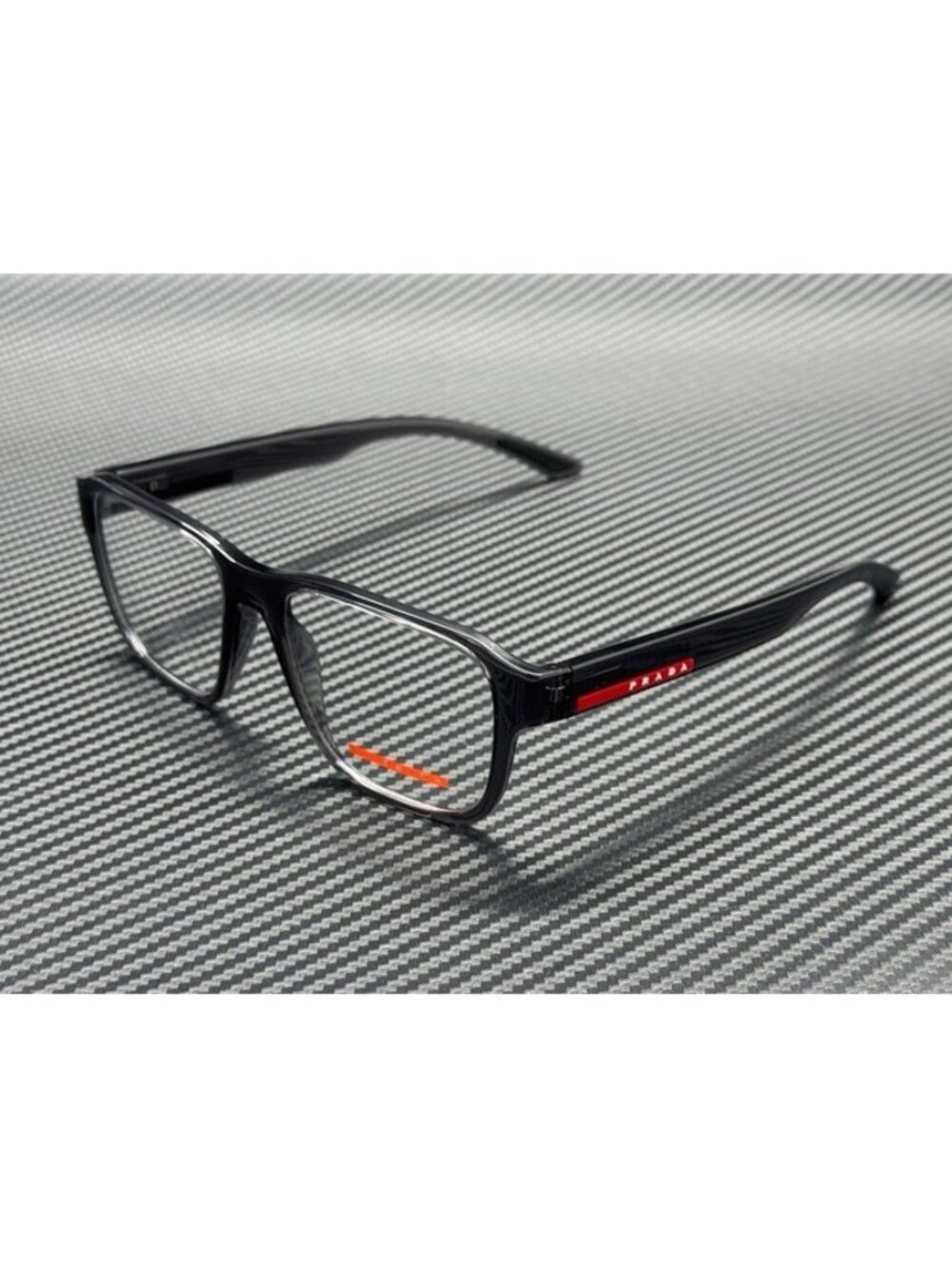 New Prada Linea Rossa Men Transparent Grey Eyeglasses 54-17-145